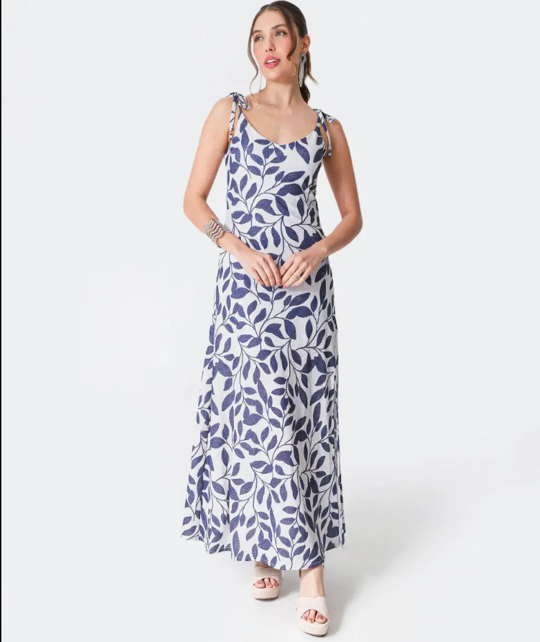Women's Printed Long Dress  Monivar