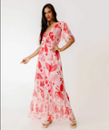 Women’s Long Dress with Toucan Print